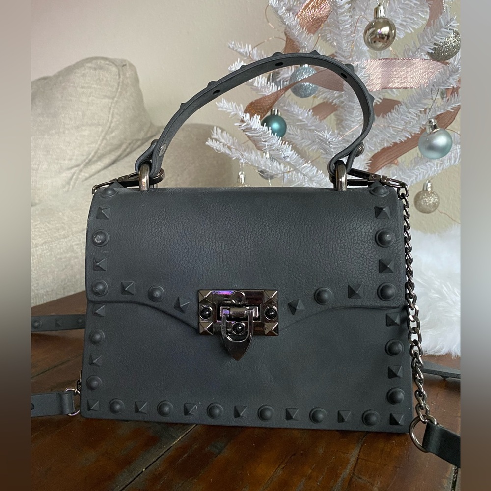 Black Studded Goth Bag